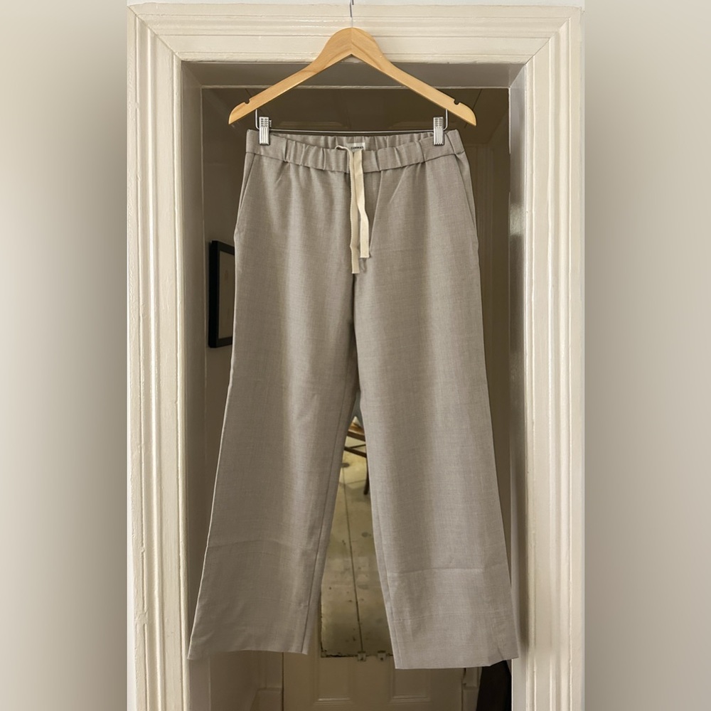 Commas Men's Wool-blend Relaxed
Cropped Trousers sz 32